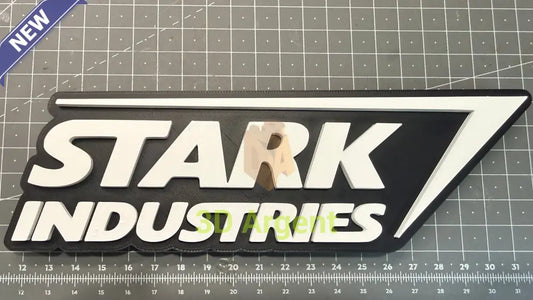 Stark Industries Logo Sign – 3D Printed Multi-Colour Display Stand - Science-fiction collectables