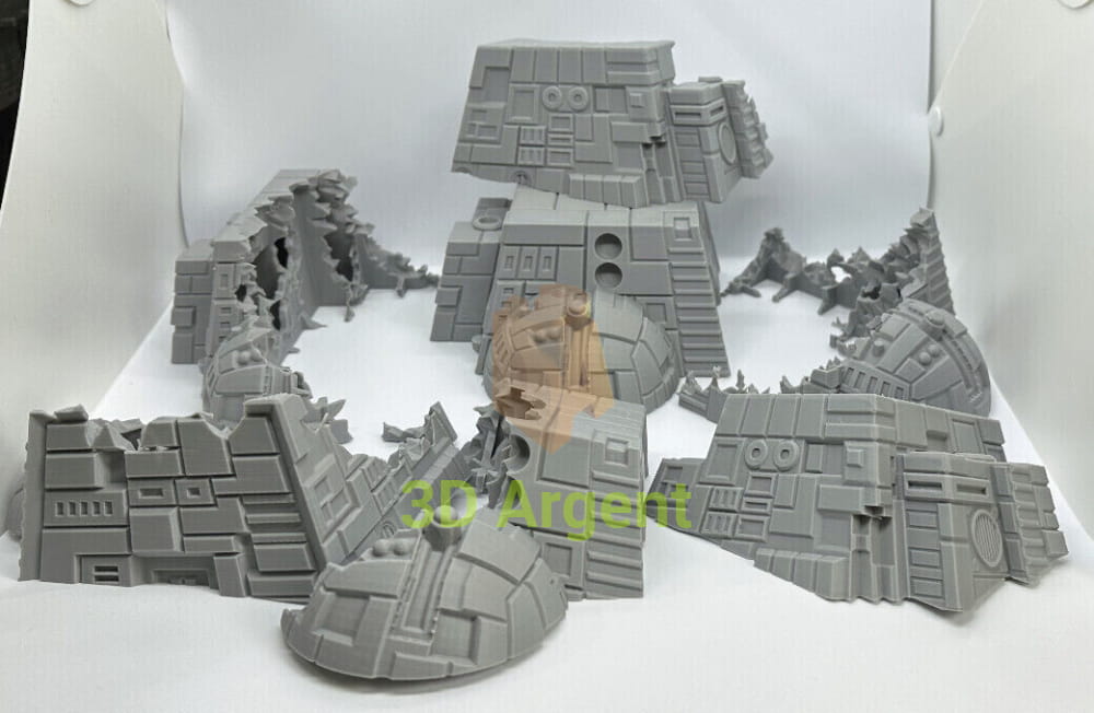 StarShip Wreckage Terrain Space Grimdark D&D scifi 28mm wargame All Pieces Toys & Games:Wargames &