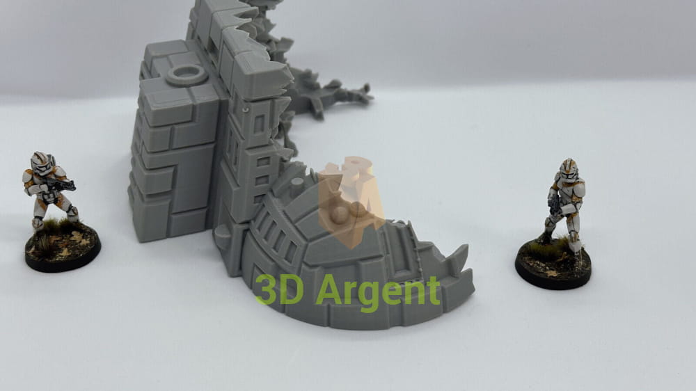 StarShip Wreckage Terrain Space Grimdark D&D scifi 28mm wargame C Toys & Games:Wargames &