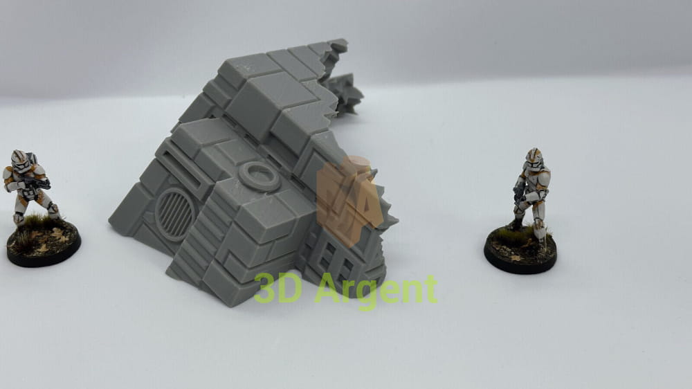 StarShip Wreckage Terrain Space Grimdark D&D scifi 28mm wargame F Toys & Games:Wargames &