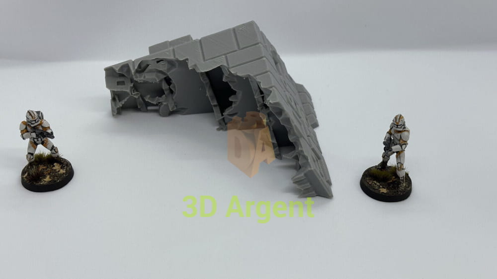 StarShip Wreckage Terrain Space Grimdark D&D scifi 28mm wargame Toys & Games:Wargames &