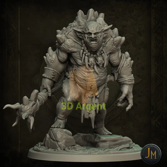 Stone Troll - Dungeons and Dragons (D&D) DragonLance Frostgrave Fantasy 3D Printed Resin Miniatures Toys &