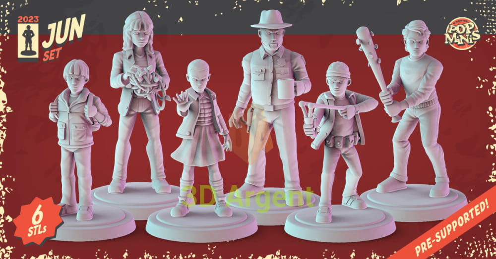 Stranger Things Heroes Figures compatible D&D DragonLance Miniatures Pop Minis - All Figures - Toys & Games:Wargames &