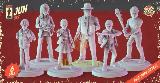 Stranger Things Heroes Figures compatible D&D DragonLance Miniatures Pop Minis - All Figures - Toys & Games:Wargames &