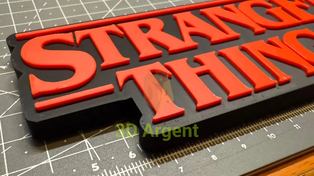 Stranger Things Logo 2 Designs - 3D Printed Sign Stand Collectables:Science Fiction Collectables:Other Science Fiction