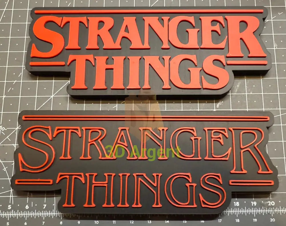 Stranger Things Logo 2 Designs - 3D Printed Sign Stand Collectables:Science Fiction Collectables:Other Science Fiction