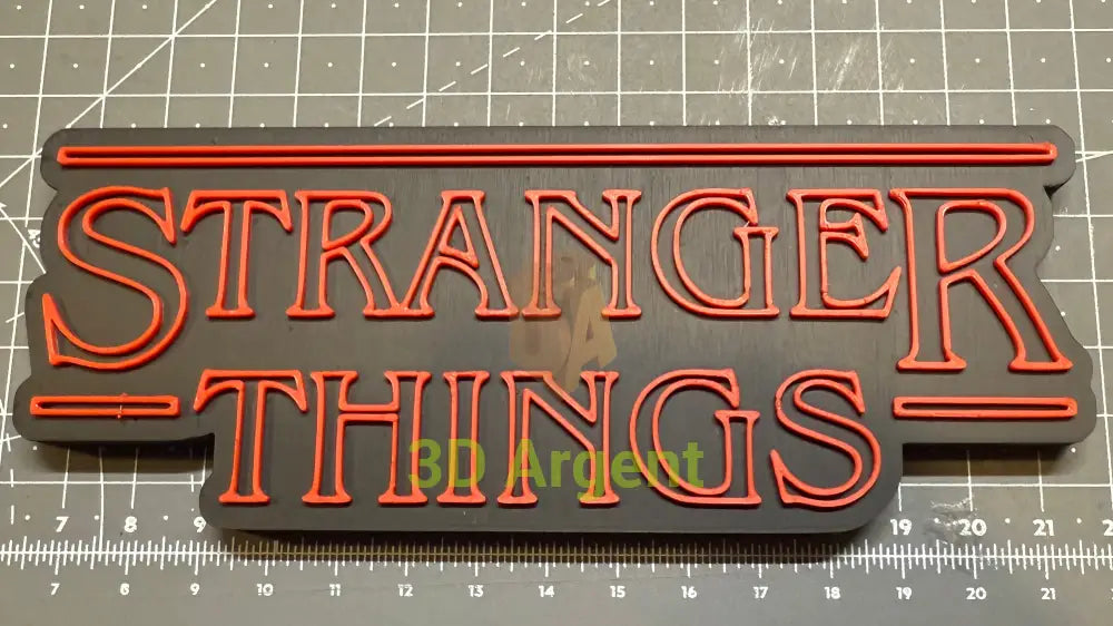 Stranger Things Logo 2 Designs - 3D Printed Sign Stand Outline Log Collectables:Science Fiction Collectables:Other