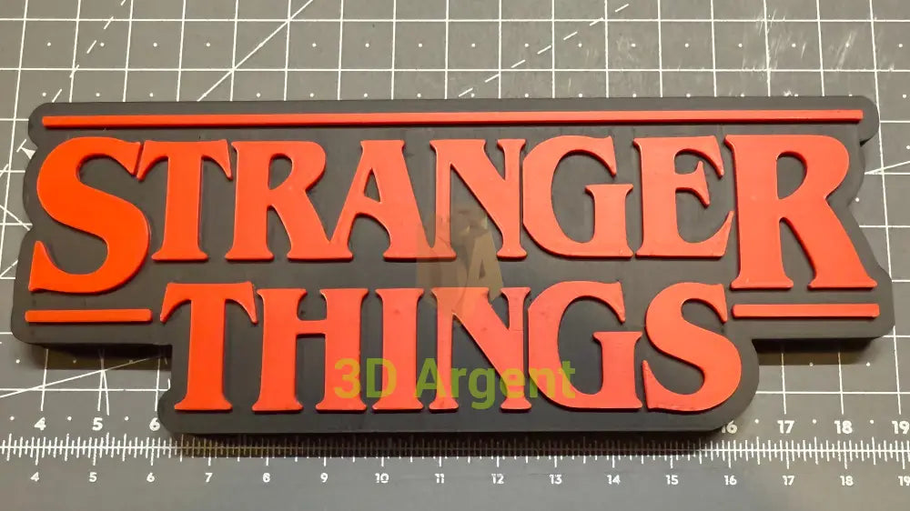 Stranger Things Logo 2 Designs - 3D Printed Sign Stand Solid Logo Collectables:Science Fiction Collectables:Other