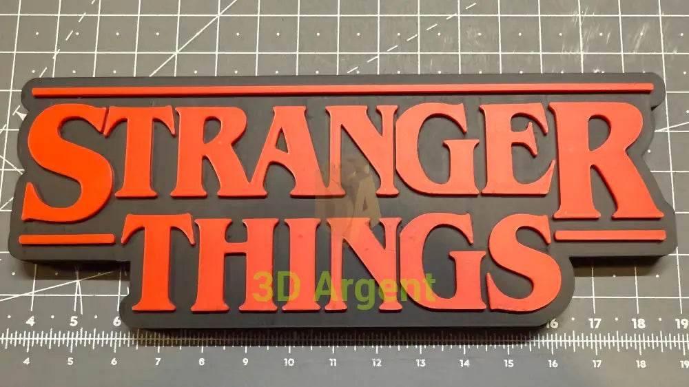 Stranger Things Logo 2 Designs - 3D Printed Sign Stand Solid Logo Collectables:Science Fiction Collectables:Other