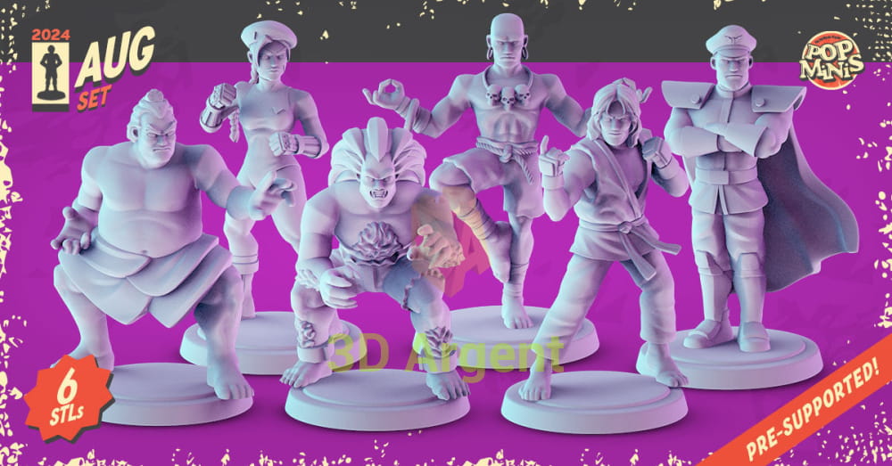 Street Fighter Figures compatible D&D DragonLance Miniatures Pop Minis - All Figures - Toys & Games:Wargames &