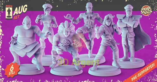 Street Fighter Figures compatible D&D DragonLance Miniatures Pop Minis - All Figures - Toys & Games:Wargames &