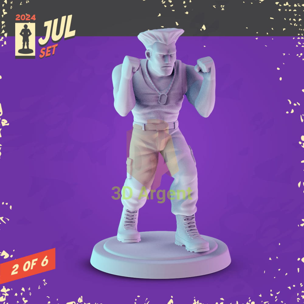 Street Fighter Miniatures – Ryu Chun-Li Guile Sagat Zangief Balrog 32 mm Resin Figures 1 Guile Toys & Games:Wargames &
