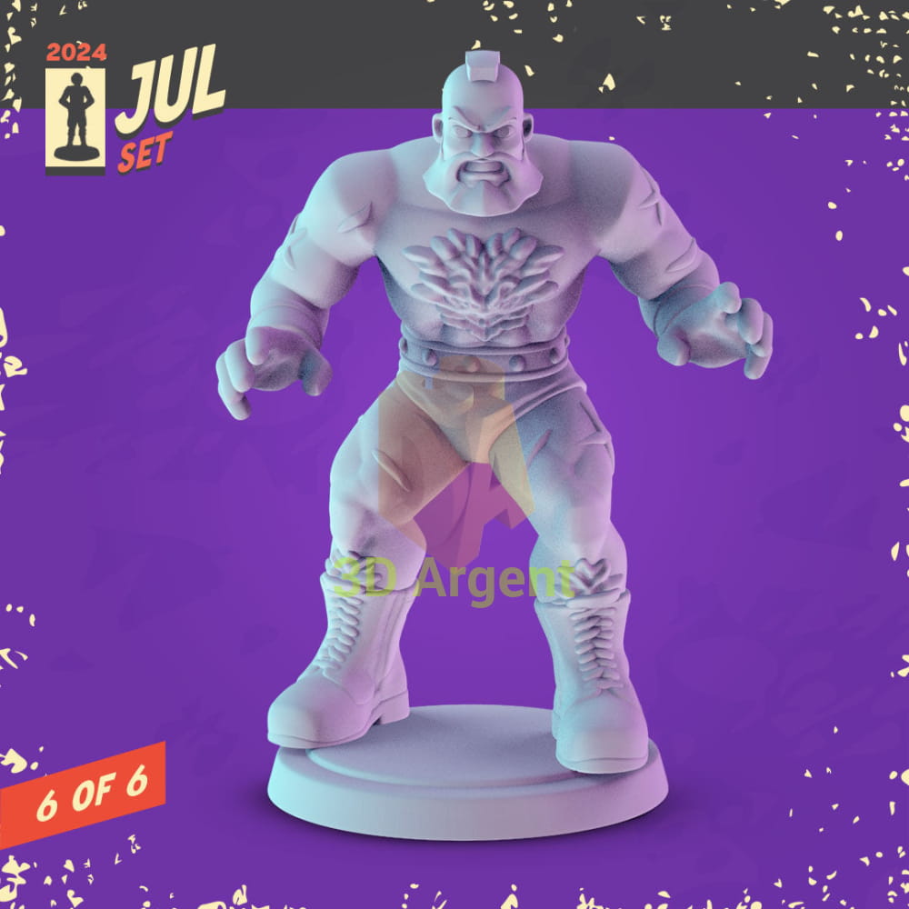 Street Fighter Miniatures – Ryu Chun-Li Guile Sagat Zangief Balrog 32 mm Resin Figures 4 Zangief Toys & Games:Wargames
