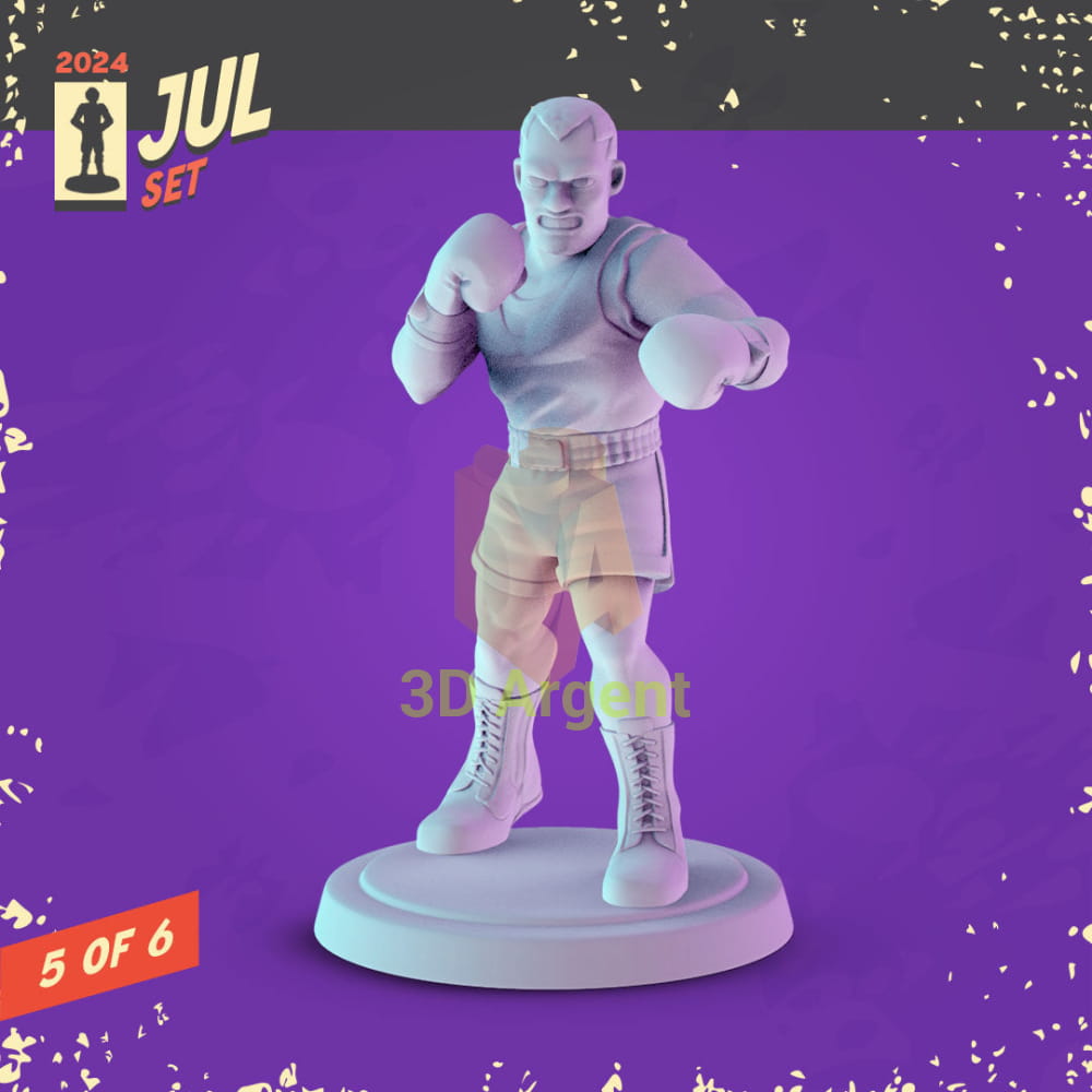 Street Fighter Miniatures – Ryu Chun-Li Guile Sagat Zangief Balrog 32 mm Resin Figures 6 Balrog Toys & Games:Wargames &