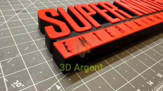 Super Nintendo Logo Sign Stand 3D Printed Multi Colour Retro Gaming Display Decor Video Games & Consoles:Video Game