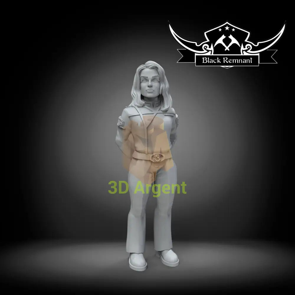 Susan Ivanova - Fleet Commander Babylon 5- Stargrave D&D 3D Printed Resin Miniatures Toys & Games:Wargames &
