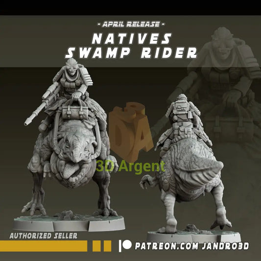 Swamp Raiders and Riders Star Wars Legion compatible 3D Printed Resin Miniatures Swamp Rider 1 Toys & Games:Wargames &