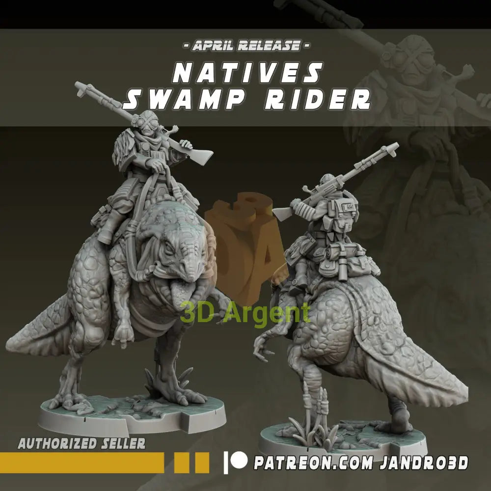 Swamp Raiders and Riders Star Wars Legion compatible 3D Printed Resin Miniatures Swamp Rider 4 Toys & Games:Wargames &