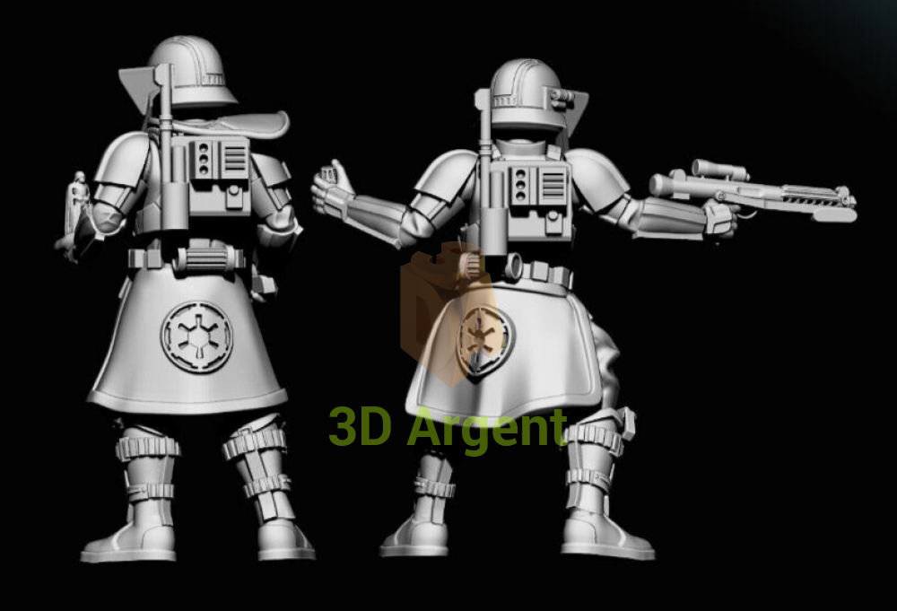 Tank Trooper Commander - Star Wars Legion 3D Printed Resin BlueWolf Miniatures Toys & Games:Wargames &