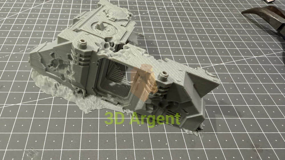 Tank Wreck Terrain 28mm Miniature Scenery compatible Space Wars Toys & Games:Wargames & Role-Playing:Scenery Props &