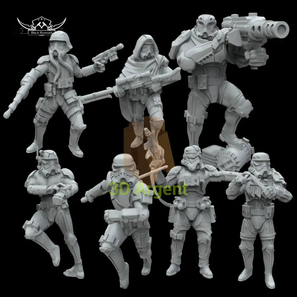 Task Force 99 Scar Squadron 7x Star Wars Legion compatible 3D Printed Resin Miniatures Toys & Games:Wargames &