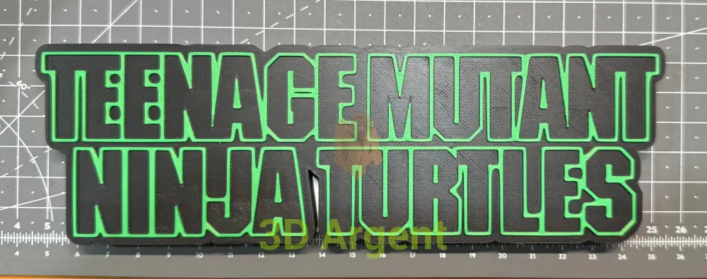 Teenage Mutant Ninja Turtles Movie - 3D Printed Sign Stand Collectables:Science Fiction Collectables:Other Science
