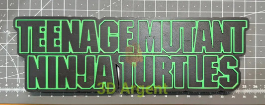 Teenage Mutant Ninja Turtles Movie - 3D Printed Sign Stand Collectables:Science Fiction Collectables:Other Science