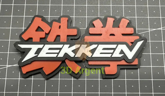 Tekken Logo - 3D Printed Sign Stand Video Games & Consoles:Video Game Merchandise
