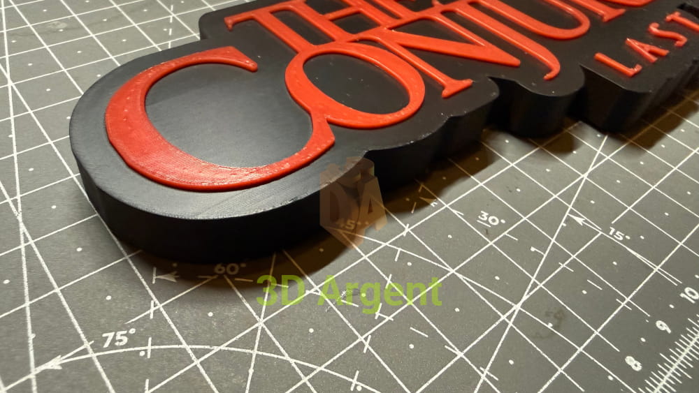 The Conjuring Last Rites Logo Sign Stand 3D Printed Multi Colour Horror Display Decor Video Games & Consoles:Video Game