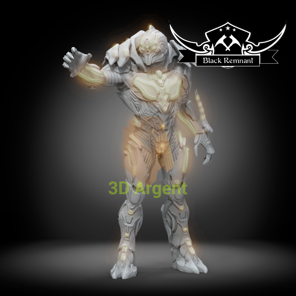 The Didact – Halo Forerunner Commander 35mm Legion Scale 3D Printed Resin Miniature Toys & Games:Wargames &