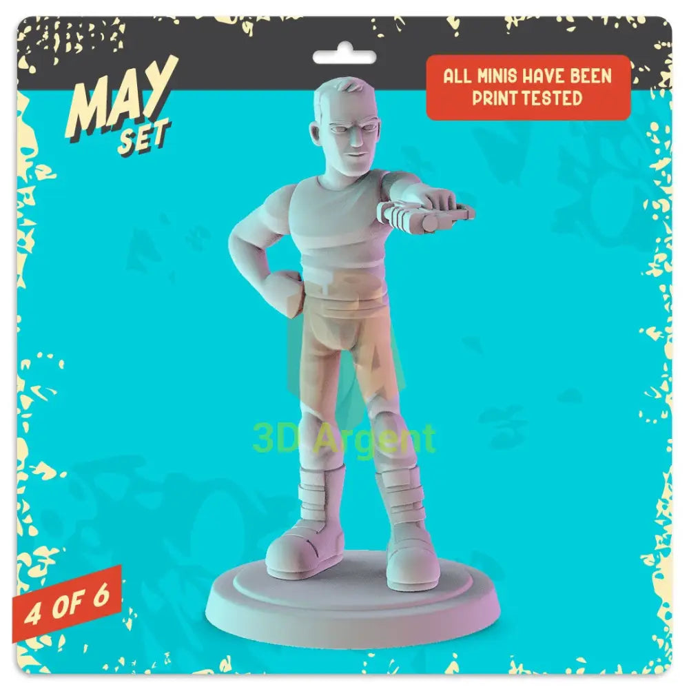 The Fifth Element Figures compatible D&D DragonLance Miniatures Pop Minis - 4 Korben Dallas - Toys & Games:Wargames &