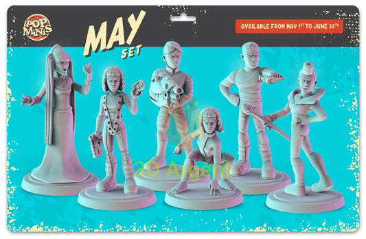 The Fifth Element Figures compatible D&D DragonLance Miniatures Pop Minis - All Figures - Toys & Games:Wargames &