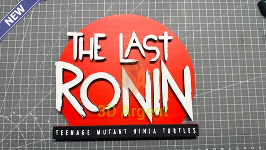 The Last Ronin TMNT Logo Sign Stand 3D Printed Multi Colour Turtle Display Decor - Video Games & Consoles:Video Game