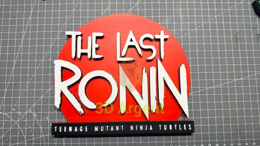 The Last Ronin TMNT Logo Sign Stand 3D Printed Multi Colour Turtle Display Decor - Video Games & Consoles:Video Game