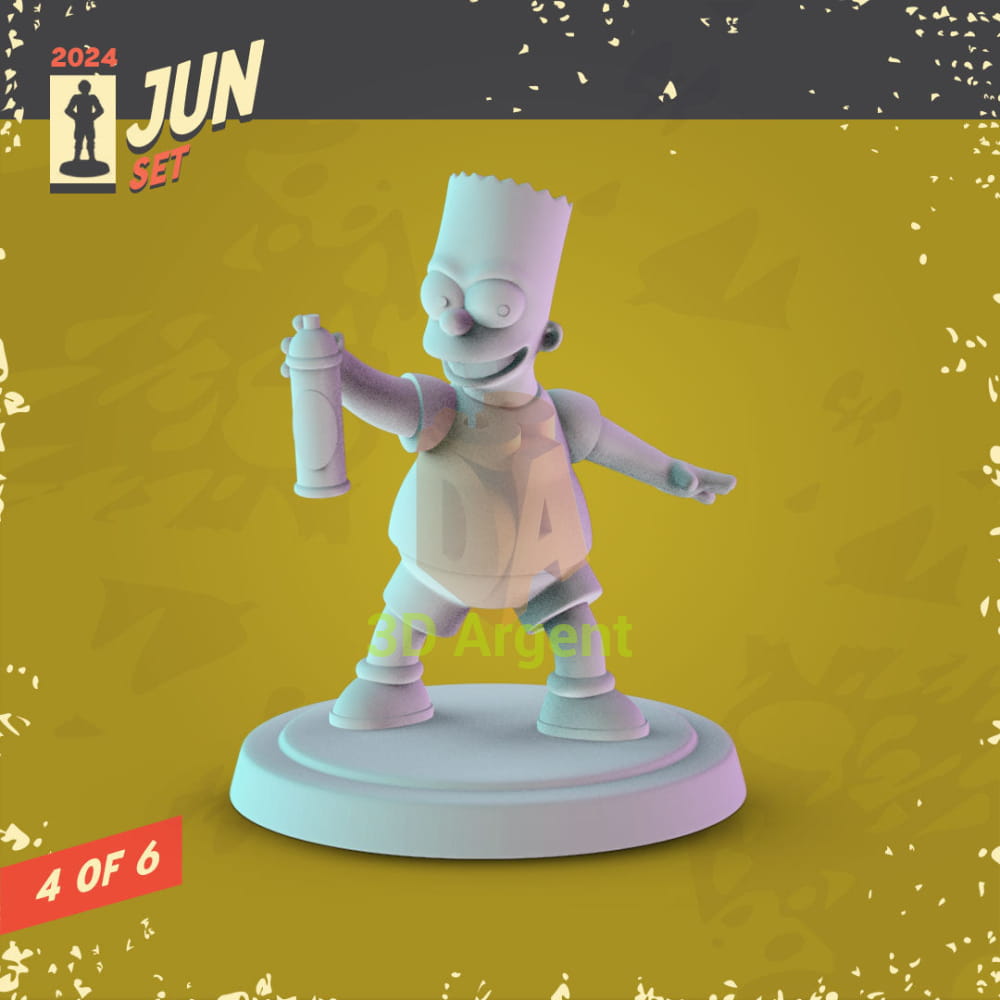 The Simpsons Figures compatible D&D DragonLance Miniatures Pop Minis - 1 Bart Simpson - Toys & Games:Wargames &