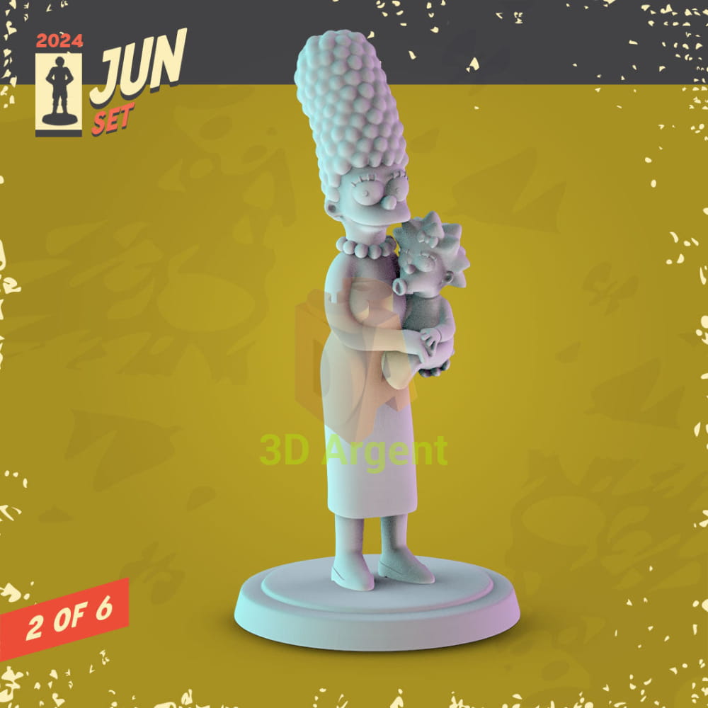 The Simpsons Figures compatible D&D DragonLance Miniatures Pop Minis - 3 Marge Simpson - Toys & Games:Wargames &