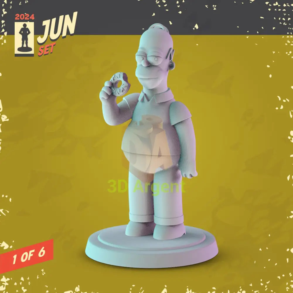 The Simpsons Figures compatible D&D DragonLance Miniatures Pop Minis - 4 Homer Simpson - Toys & Games:Wargames &