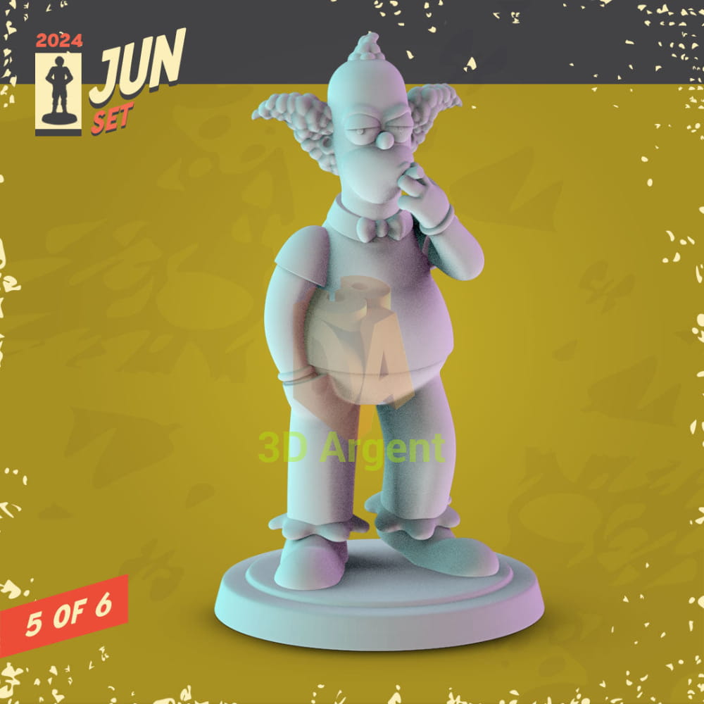 The Simpsons Figures compatible D&D DragonLance Miniatures Pop Minis - 5 Krusty the Klown - Toys & Games:Wargames &