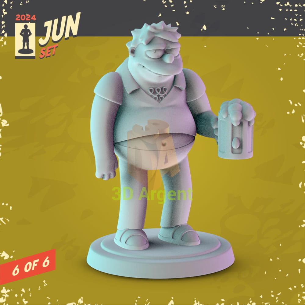 The Simpsons Figures compatible D&D DragonLance Miniatures Pop Minis - 6 Barney Gumble - Toys & Games:Wargames &