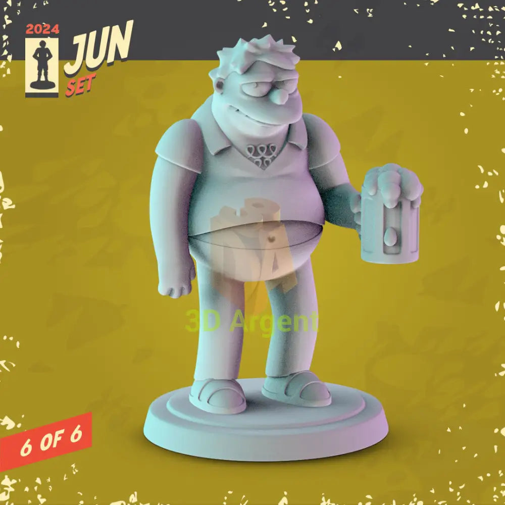 The Simpsons Figures compatible D&D DragonLance Miniatures Pop Minis - 6 Barney Gumble - Toys & Games:Wargames &
