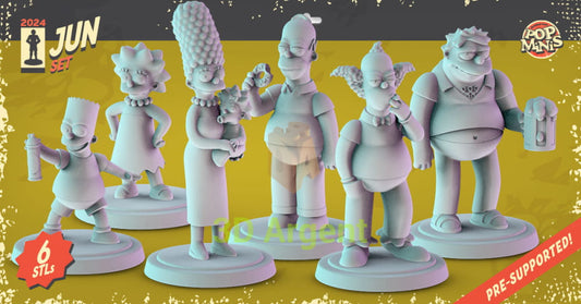 The Simpsons Figures compatible D&D DragonLance Miniatures Pop Minis - All Figures - Toys & Games:Wargames &