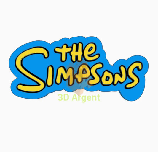 The Simpsons Sign Stand- 3D Printed Films & TV:Film Memorabilia: