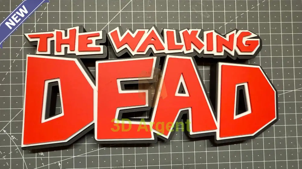 The Walking Dead Comic Logo Sign | 3D Printed Multi Colour Display Stand Books Comics & Magazines:Comic Books &