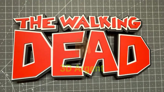 The Walking Dead Comic Logo Sign | 3D Printed Multi Colour Display Stand Books Comics & Magazines:Comic Books &