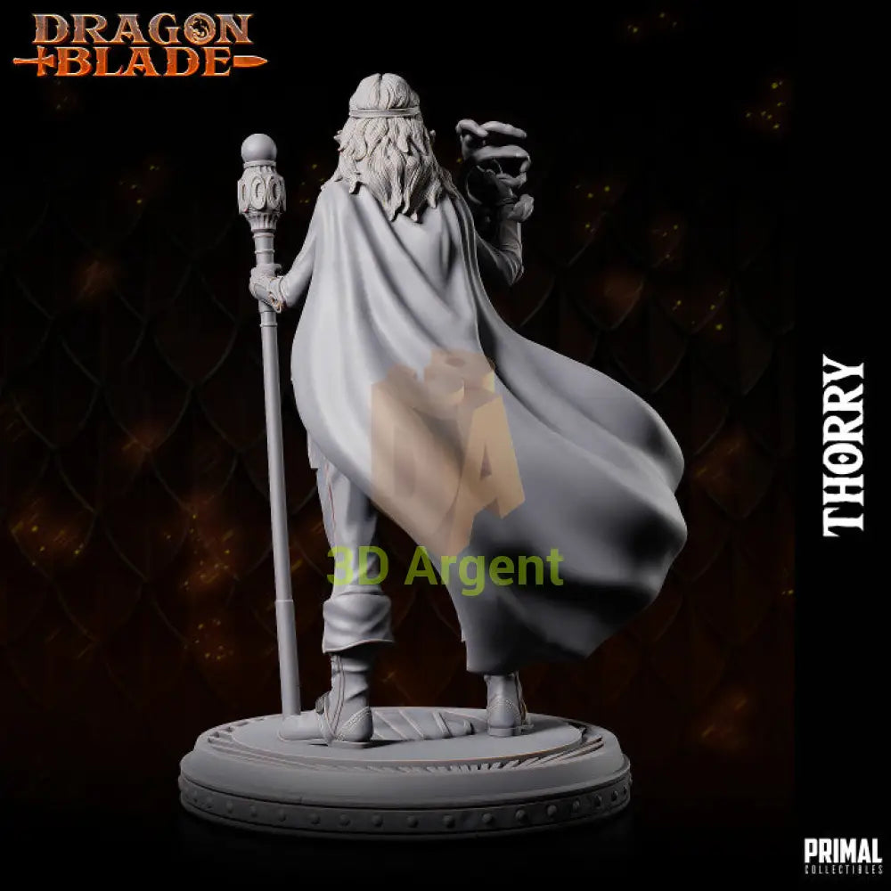 Thorry Female Wizard – Dragonblade – Primal Collectibles Resin Mini - Toys & Games:Wargames &
