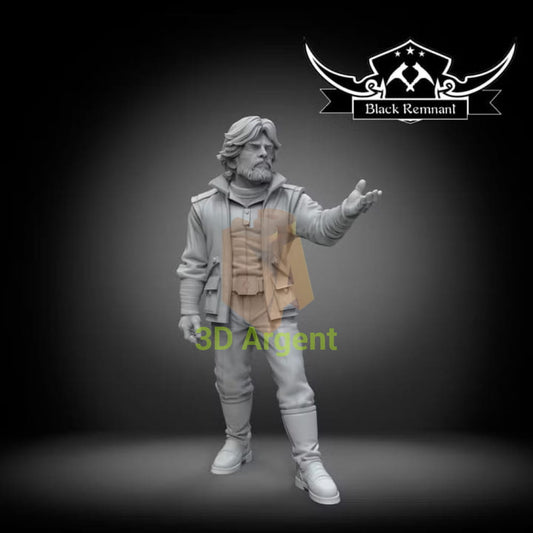 Black Remnant render of the Thrackan Sal-Solo character miniature with one arm extended