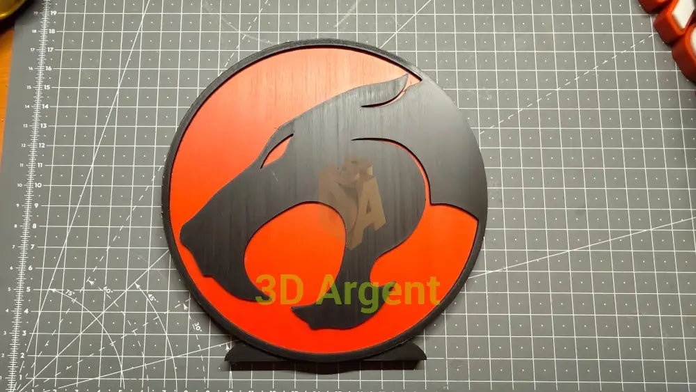 Thundercats Logo Sign Stand 3D Printed Multi Colour Retro Cartoon Display Decor - Video Games & Consoles:Video Game