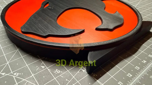 Thundercats Logo Sign Stand 3D Printed Multi Colour Retro Cartoon Display Decor - Video Games & Consoles:Video Game