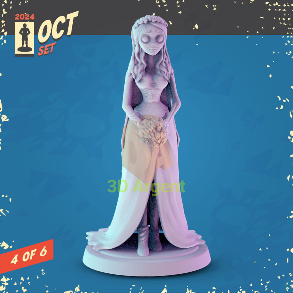 Tim Burton Icons Figures compatible D&D DragonLance Miniatures Pop Minis - 3 Emily the Corpse Bride - Toys &