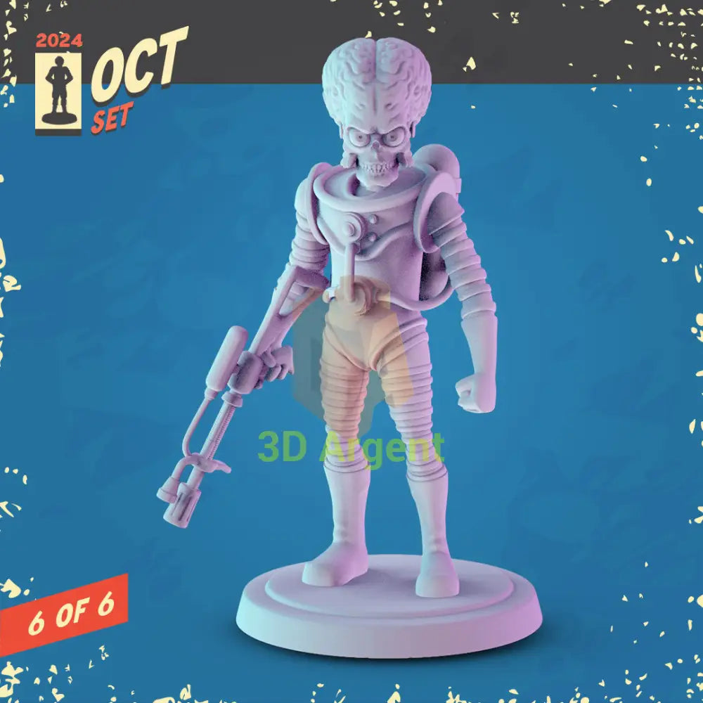 Tim Burton Icons Figures compatible D&D DragonLance Miniatures Pop Minis - 6 Martian - Toys & Games:Wargames &